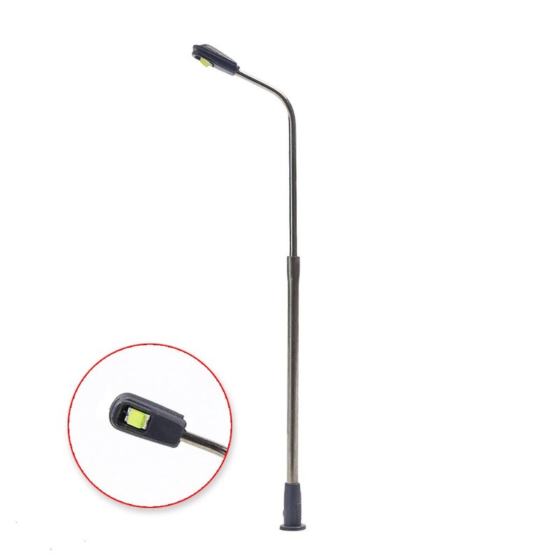 Evemodel LQS06 10pcs Model Railway Train Lamp Post Street Lights Bright White Lamps N Scale LEDs New - Image 3